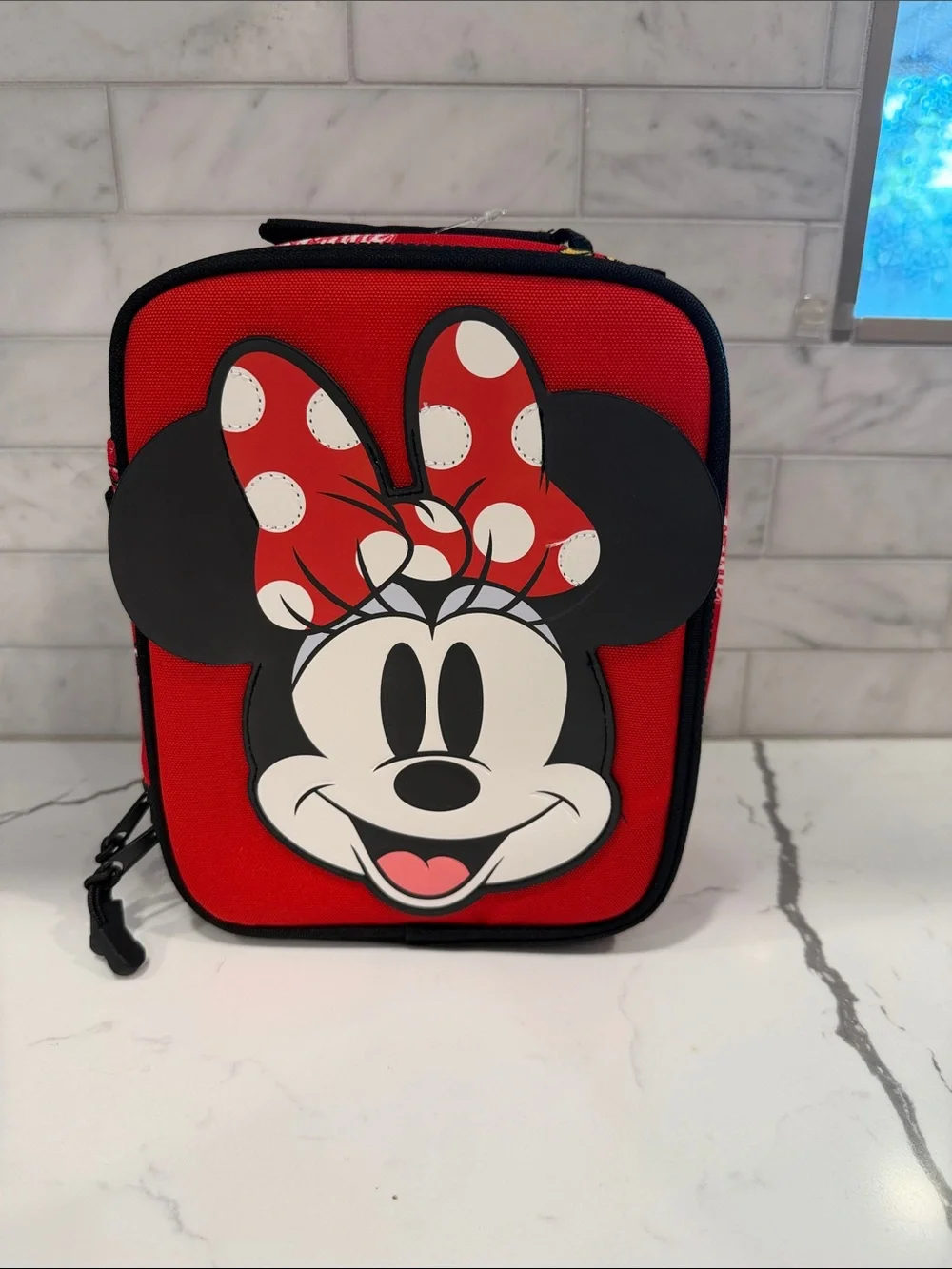 Disney Minnie Mouse Red & Black Kids Lunch Bag